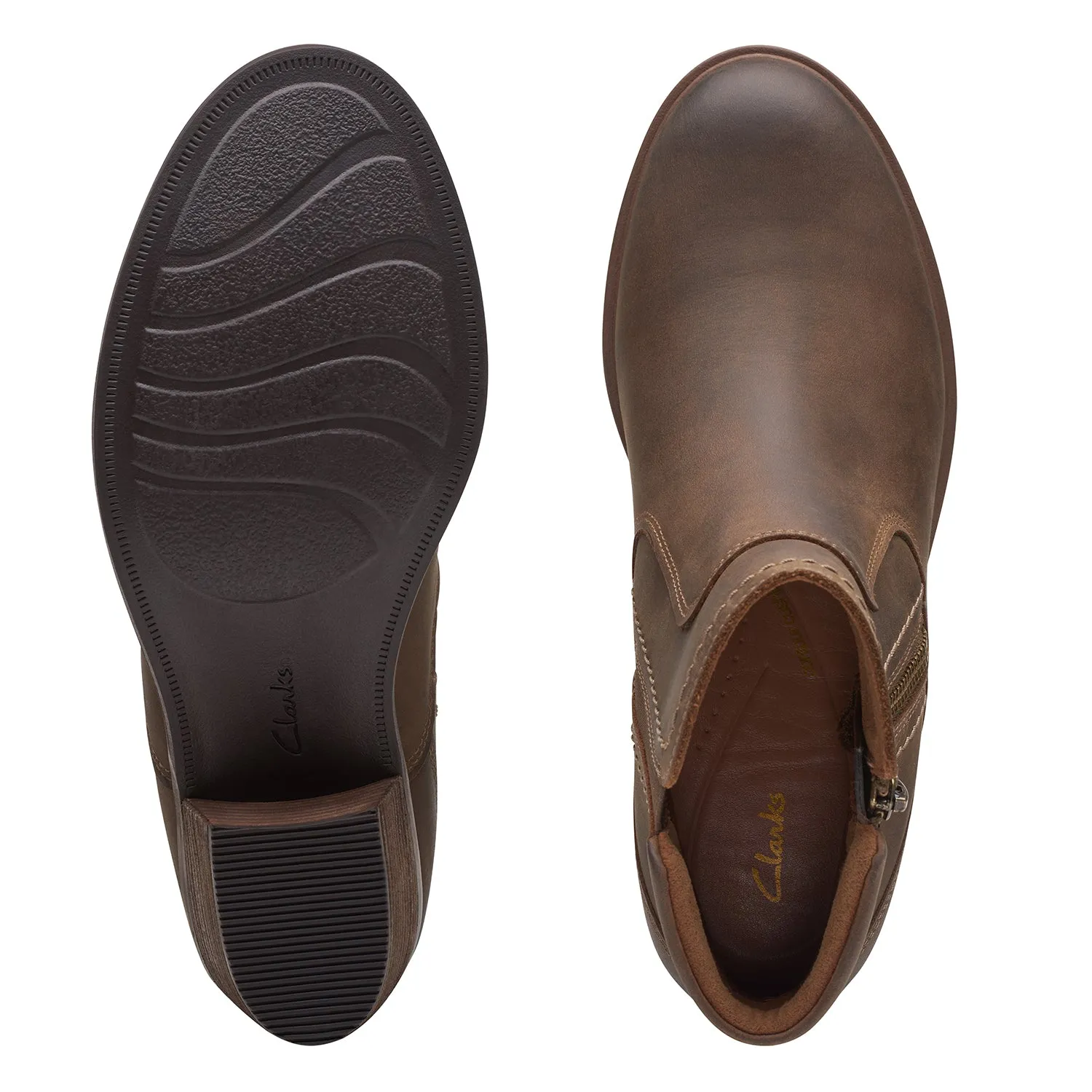 CLARKS  NEVA ZIP WATERPROOF (STANDARD FIT)