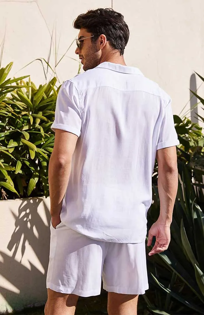 Cloud Mode | Men's White Egyptian Cotton Co-ord Set