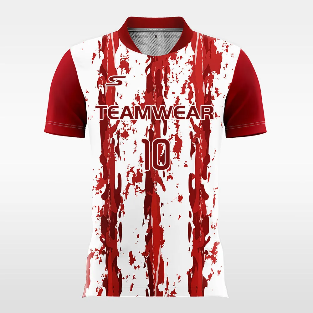 Crimson-Lotus-Men’s Sublimated Soccer Jersey