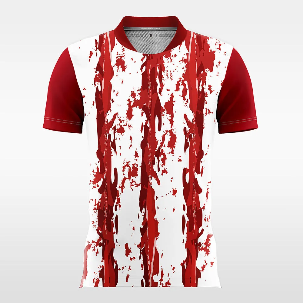 Crimson-Lotus-Men’s Sublimated Soccer Jersey