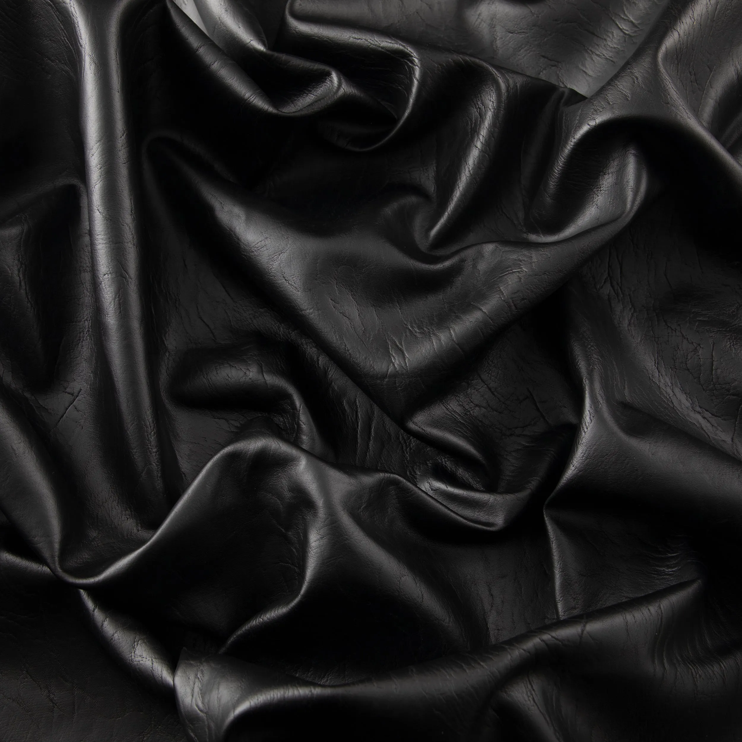 Distressed Pleather Fabric, Black