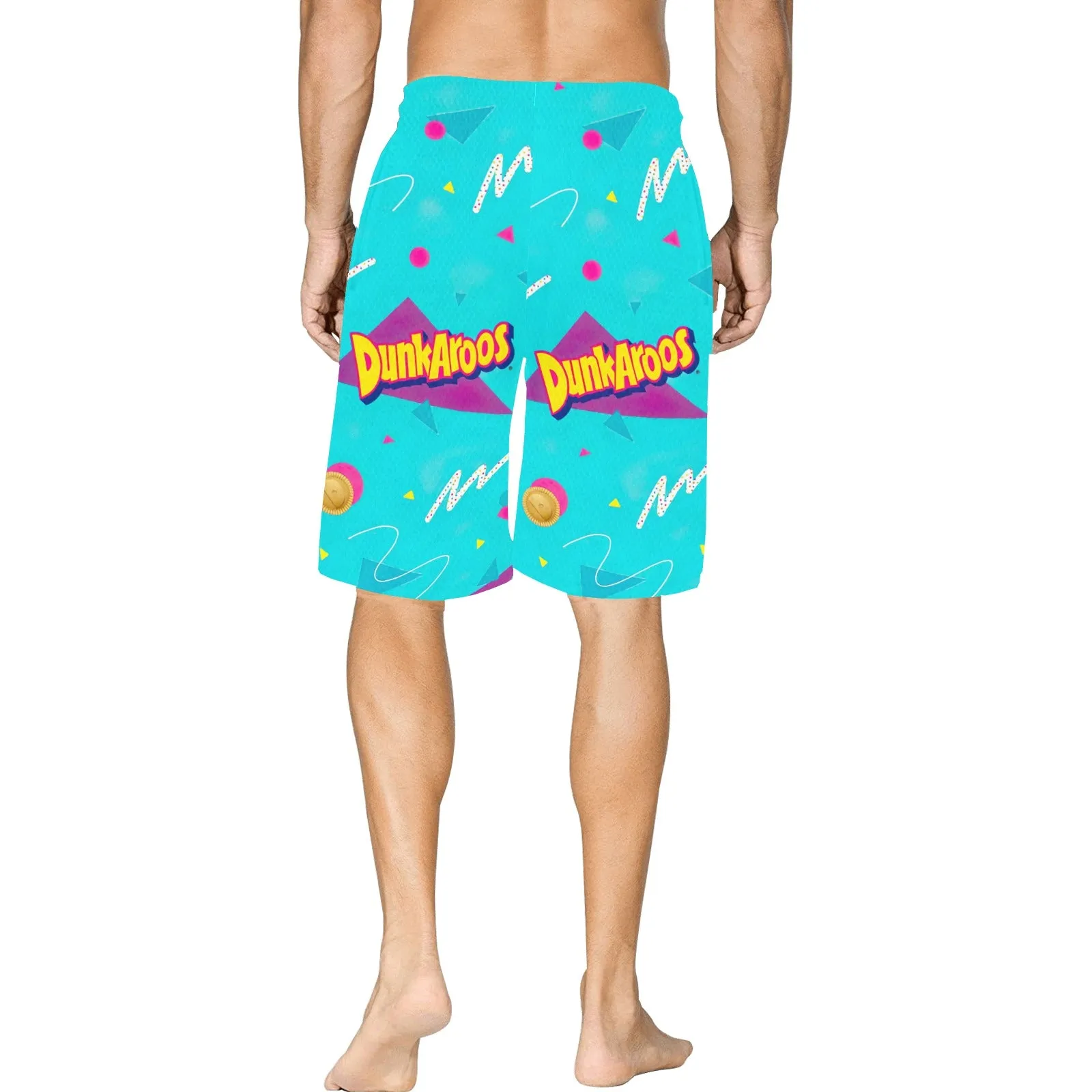 Dunkaroos Pattern All Over Print Basketball Shorts With Pockets