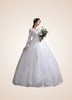 Elegant White Steampunk Dress
