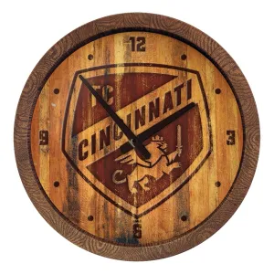 FC Cincinnati: Branded "Faux" Barrel Top Clock