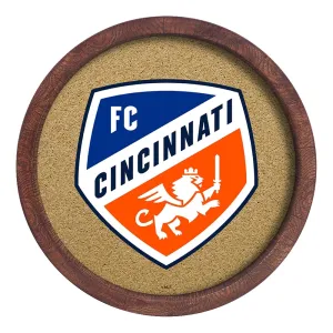 FC Cincinnati: "Faux" Barrel Framed Cork Board