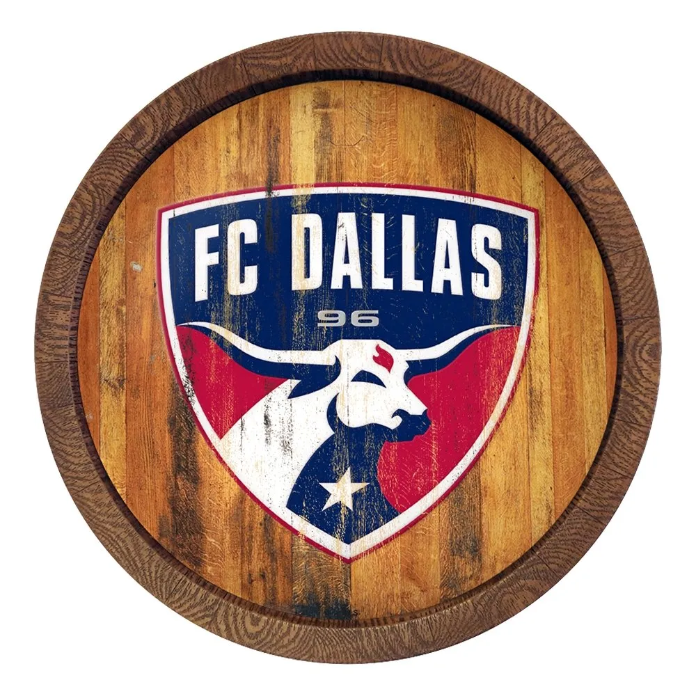 FC Dallas: Weathered "Faux" Barrel Top Sign