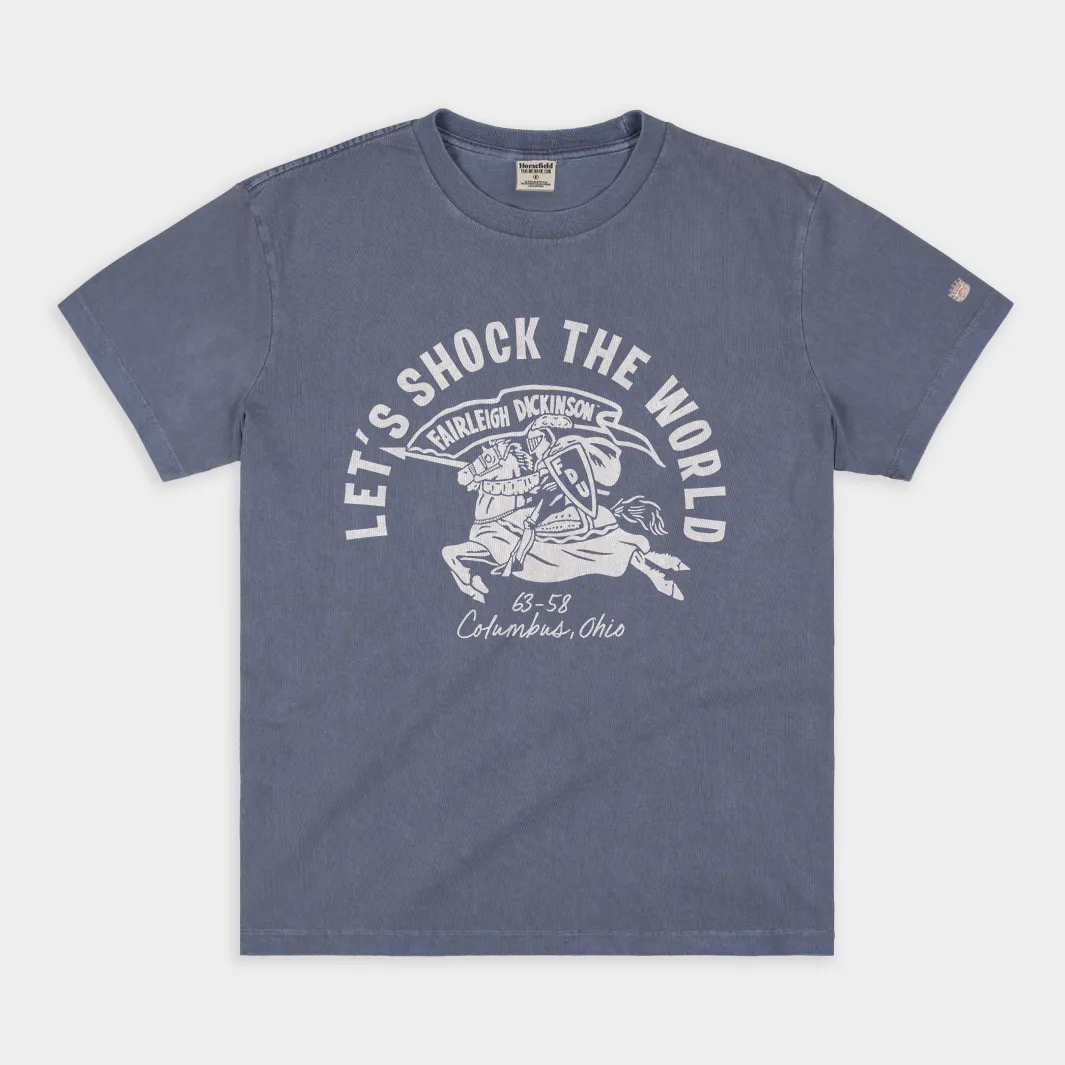 FDU "Shock the World" Vintage Heavyweight Tee