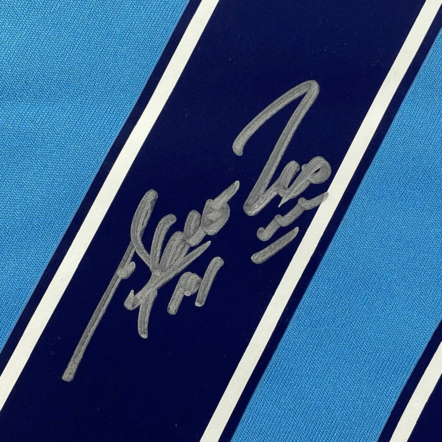 Framed Autographed/Signed Sergio Kun Aguero 33x42 Manchester Blue Soccer BAS COA