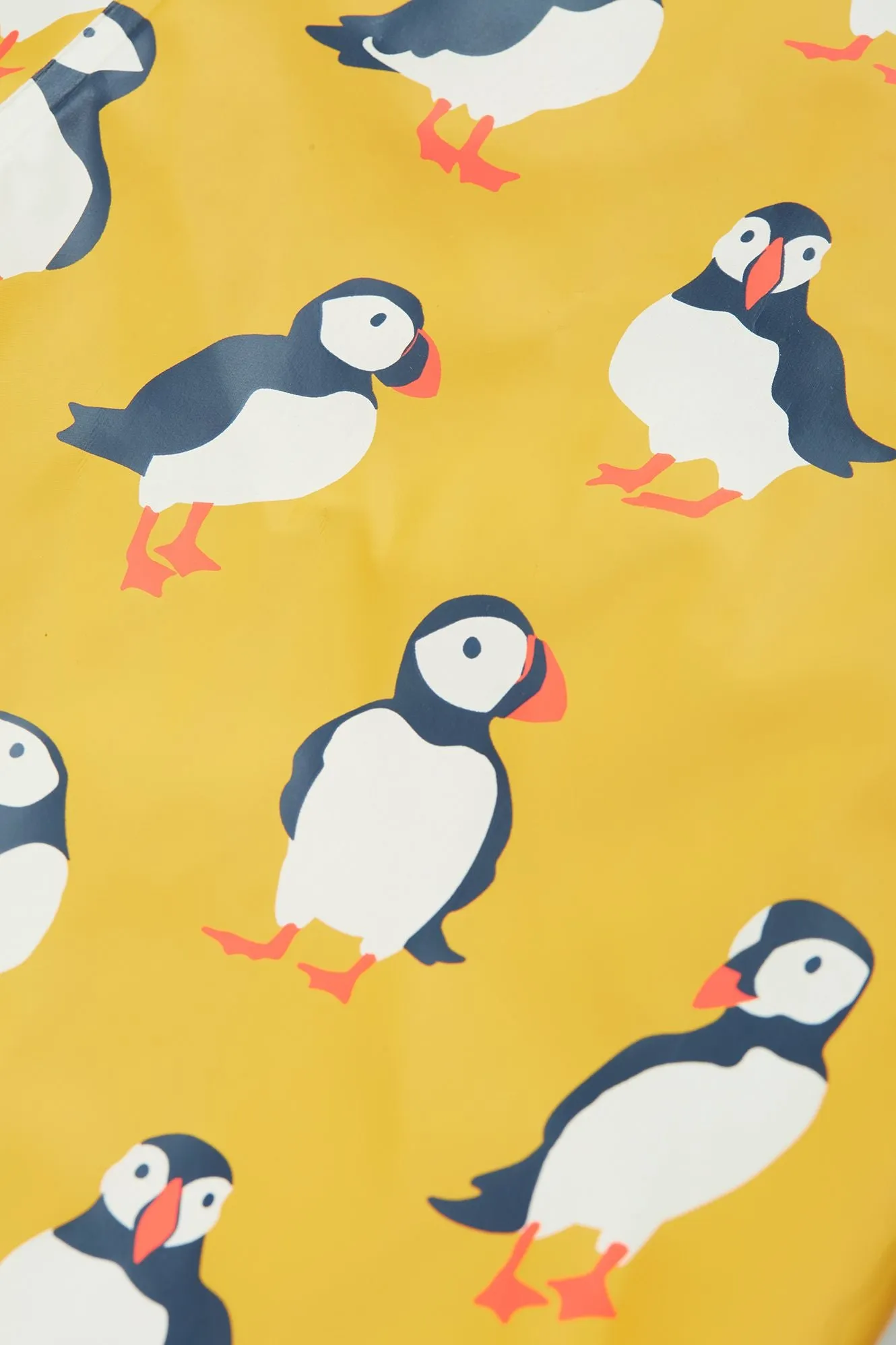 Frugi Puddle Buster Puffin Print Dungarees