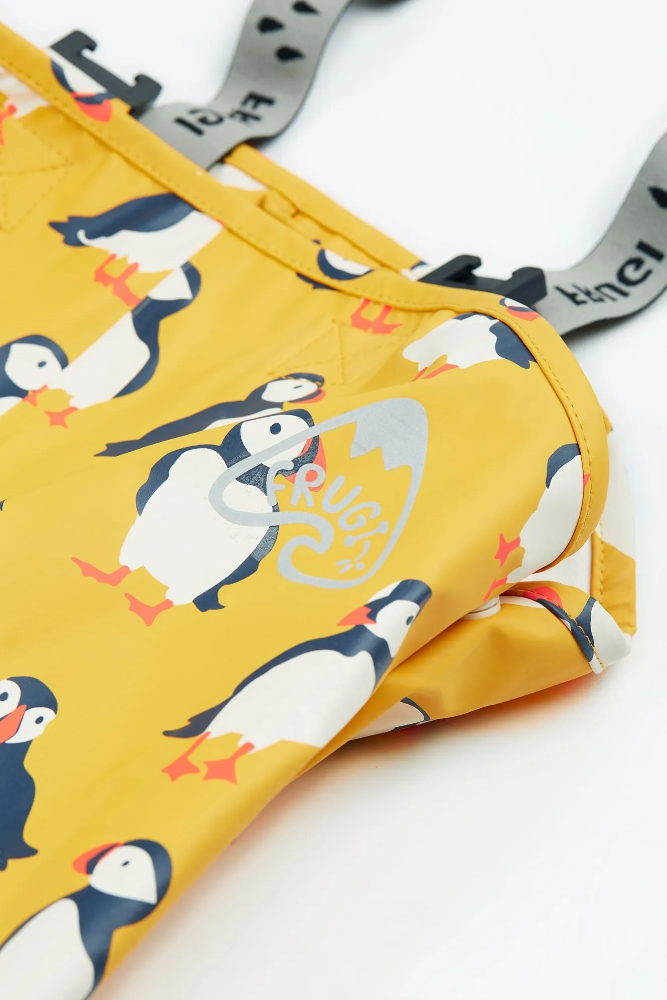 Frugi Puddle Buster Puffin Print Dungarees