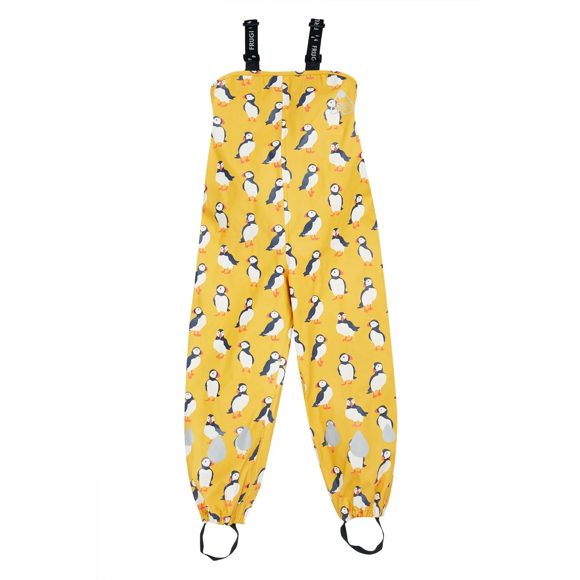 Frugi Puddle Buster Puffin Print Dungarees