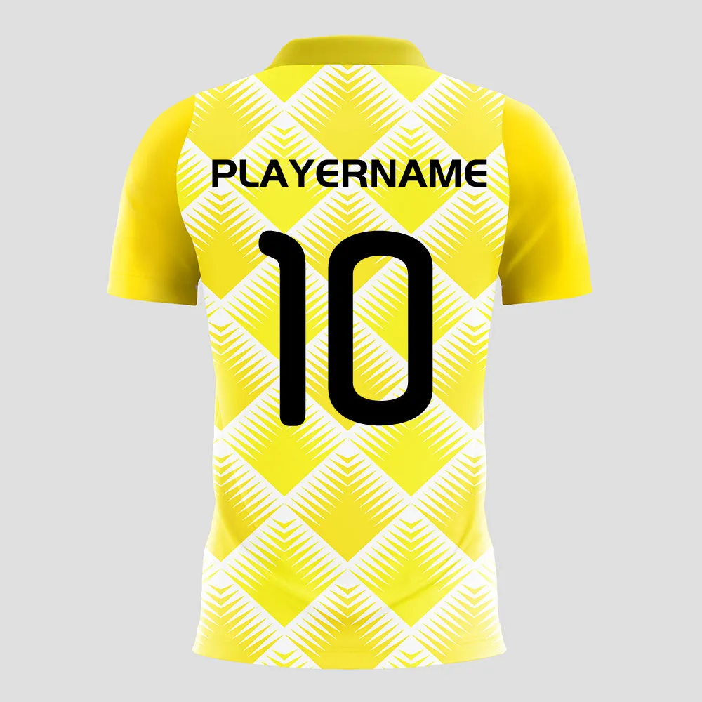 golden square-Customized Men's Sublimated Soccer Jersey