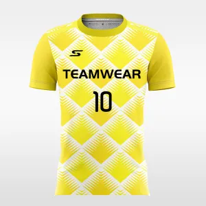 golden square-Customized Men's Sublimated Soccer Jersey