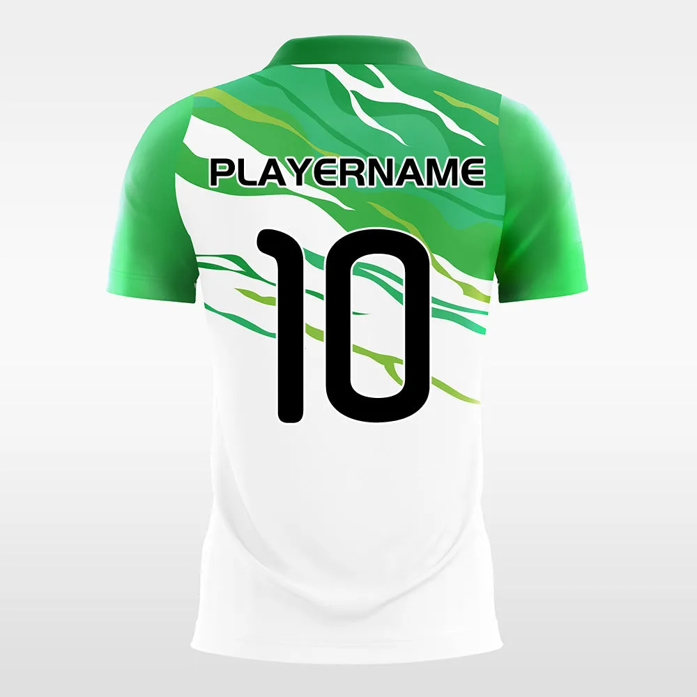 Green Ripple - Customized Men's Sublimated Soccer Jersey
