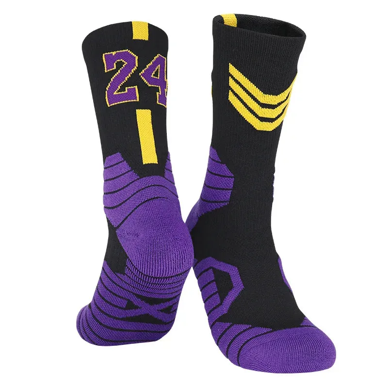 High-Quality Men's Basketball Number Socks: Ultimate Comfort and Performance