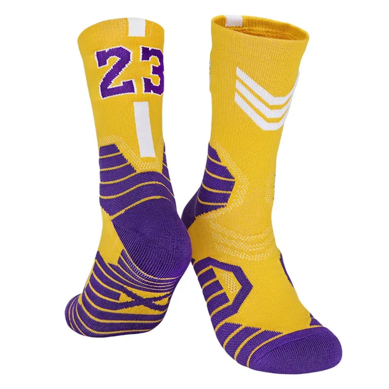 High-Quality Men's Basketball Number Socks: Ultimate Comfort and Performance