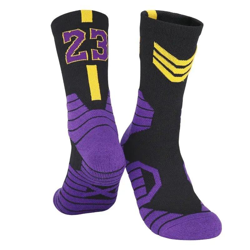 High-Quality Men's Basketball Number Socks: Ultimate Comfort and Performance