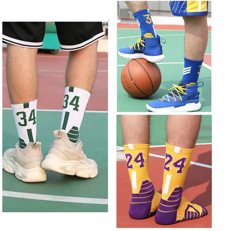 High-Quality Men's Basketball Number Socks: Ultimate Comfort and Performance