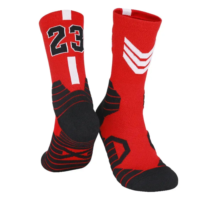 High-Quality Men's Basketball Number Socks: Ultimate Comfort and Performance