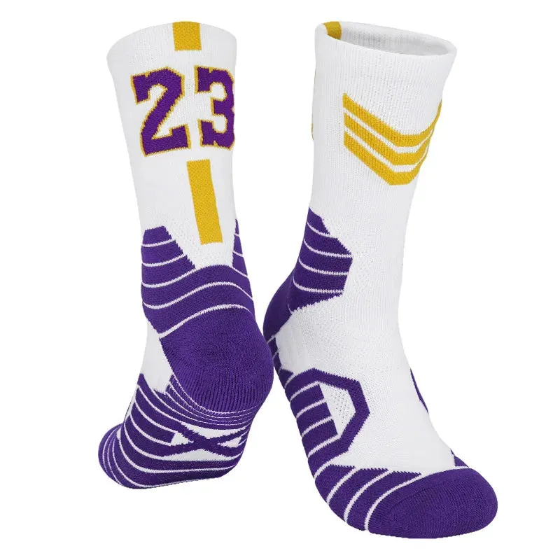 High-Quality Men's Basketball Number Socks: Ultimate Comfort and Performance