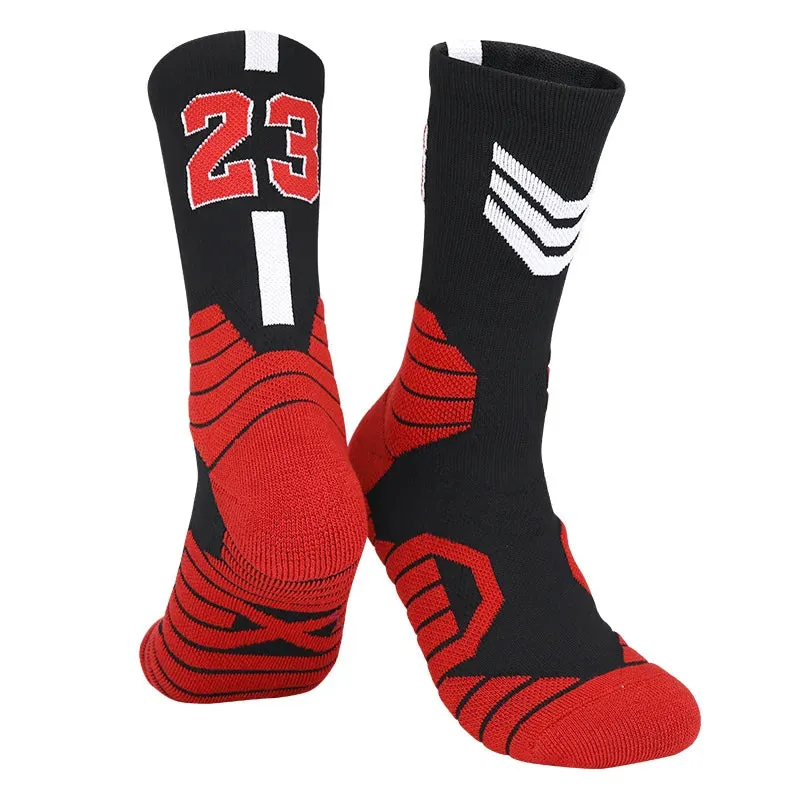 High-Quality Men's Basketball Number Socks: Ultimate Comfort and Performance