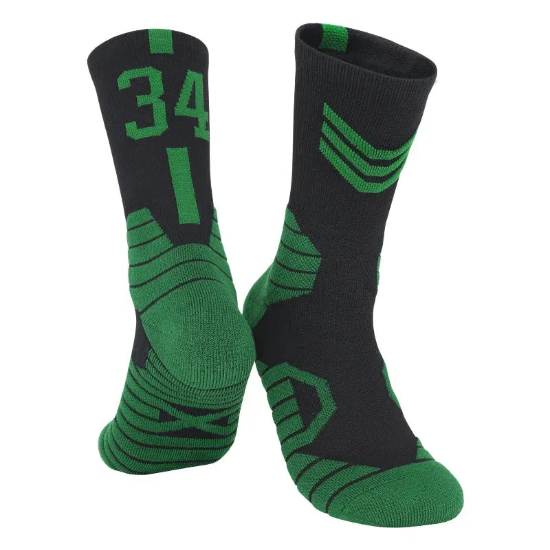 High-Quality Men's Basketball Number Socks: Ultimate Comfort and Performance
