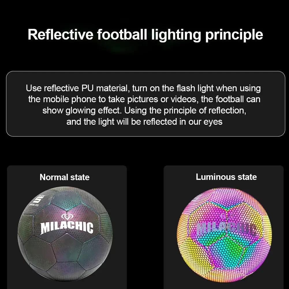Holographic Glowing Soccer Ball