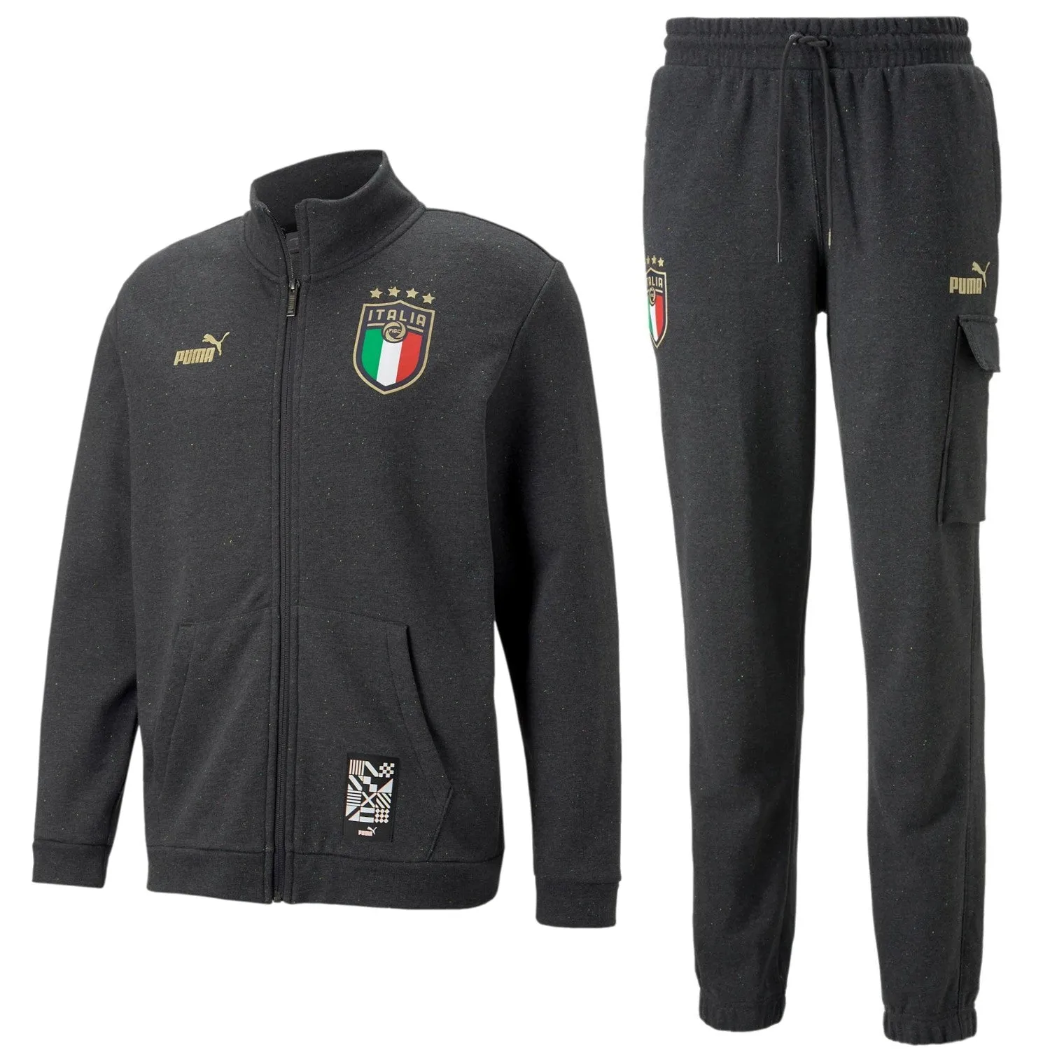 Italy dark grey Casual Fans presentation tracksuit 2022/23 - Puma