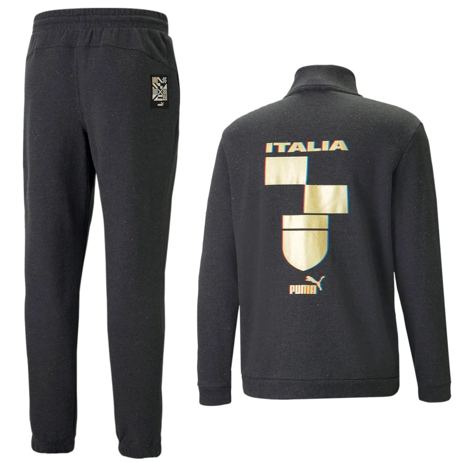 Italy dark grey Casual Fans presentation tracksuit 2022/23 - Puma