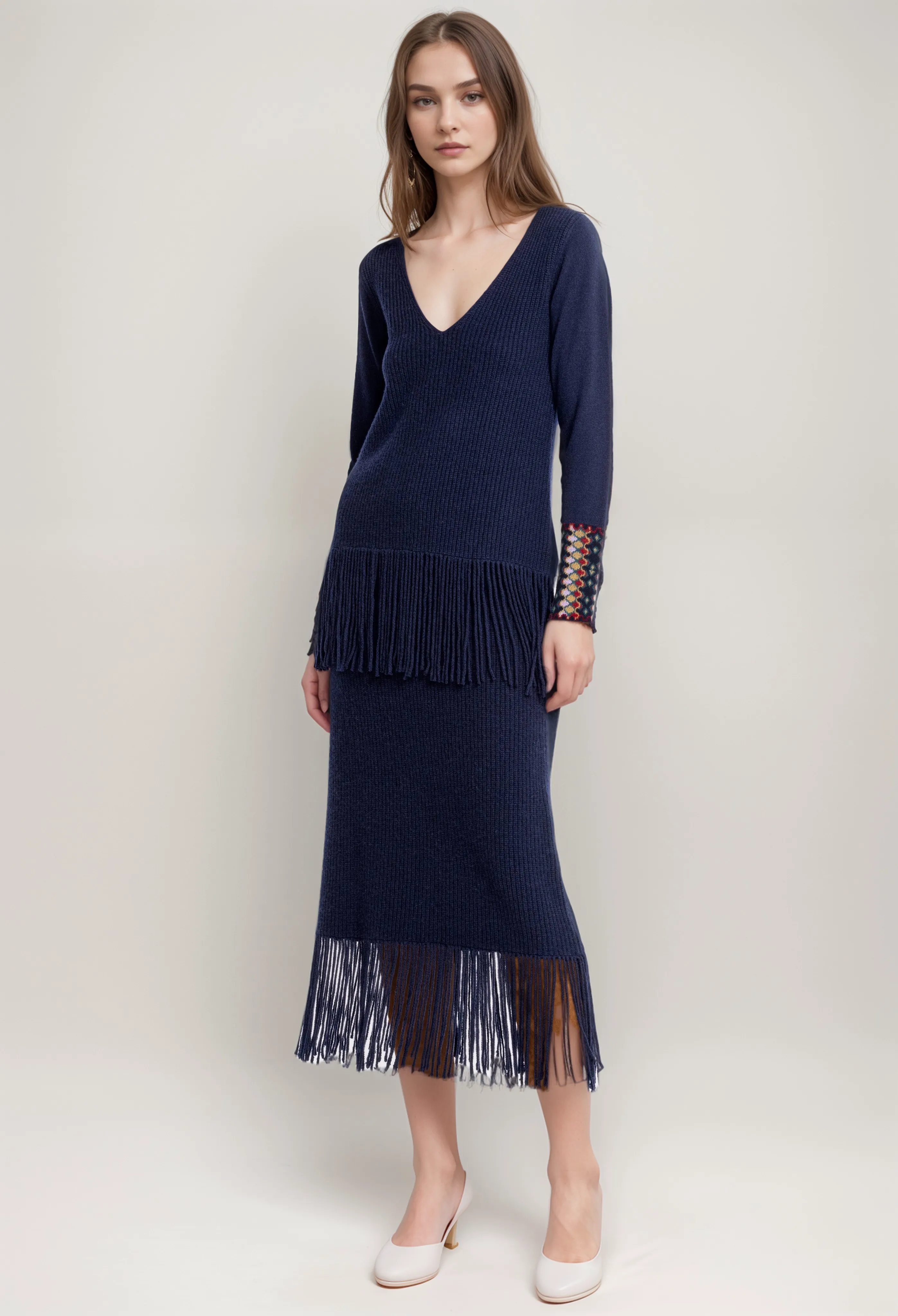 Johnny Was Isadora Fringe Skirt M65923