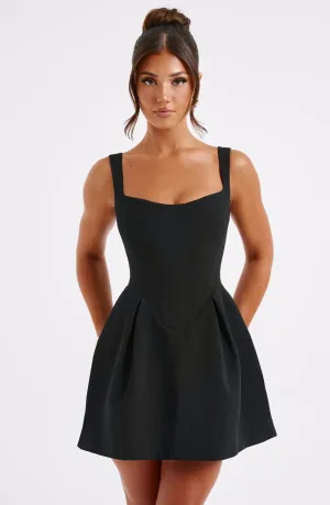 Juliana mini dress-black
