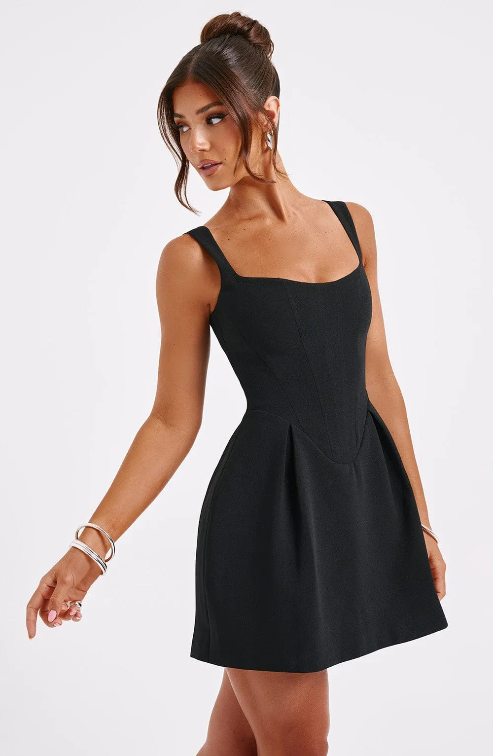 Juliana mini dress-black