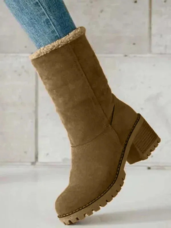 Juliza – Women's Longline Checkered Boots for a Unique Style