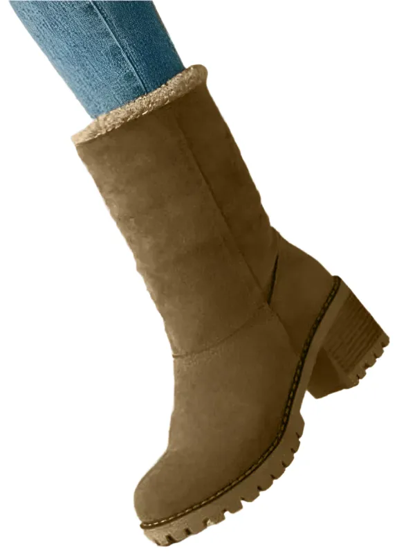 Juliza – Women's Longline Checkered Boots for a Unique Style