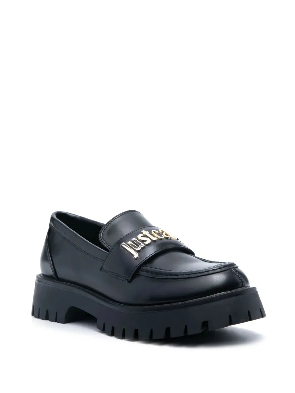 Just Cavalli logo-plaque loafers
