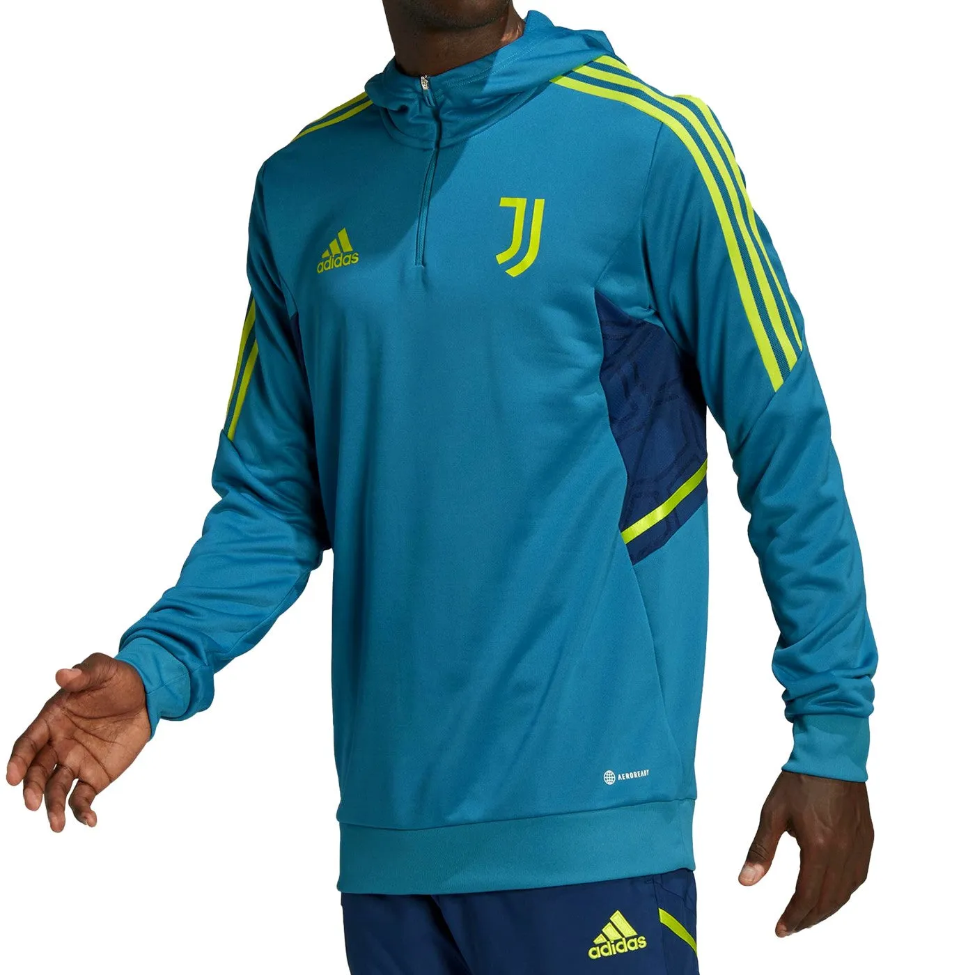 Juventus hooded training technical soccer tracksuit 2022/23 - Adidas