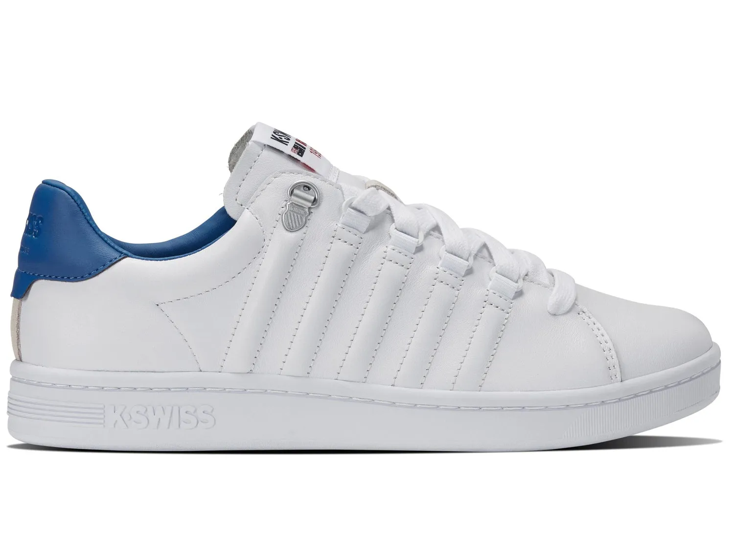 K-Swiss Men's Lozan II Court Shoes in Wht/Wht/Classic Blue