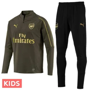 Kids - Arsenal FC green training technical soccer tracksuit 2018/19 - Puma