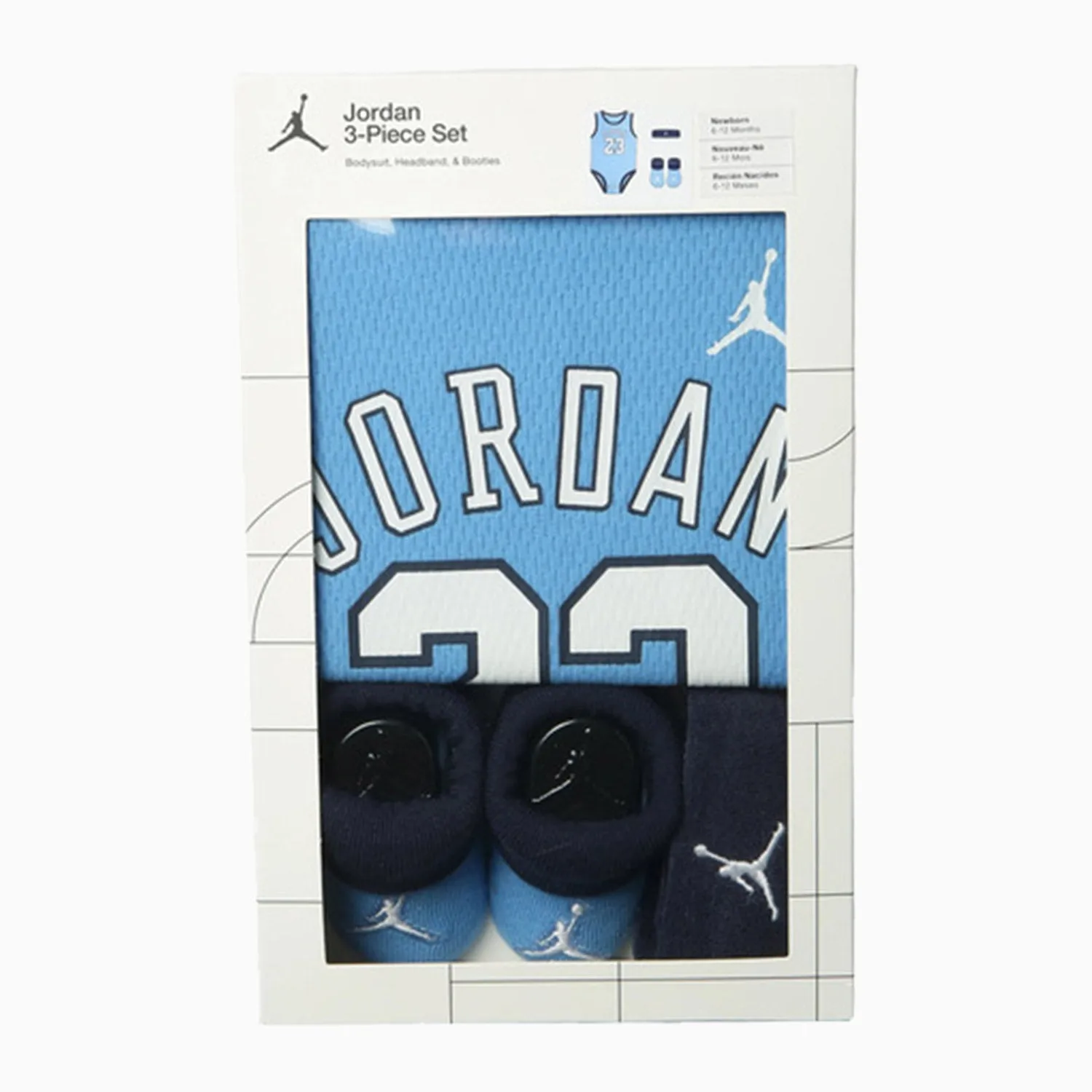 Kid's Jumpman 3-Piece Mesh Jersey Bodysuit Set Outfit