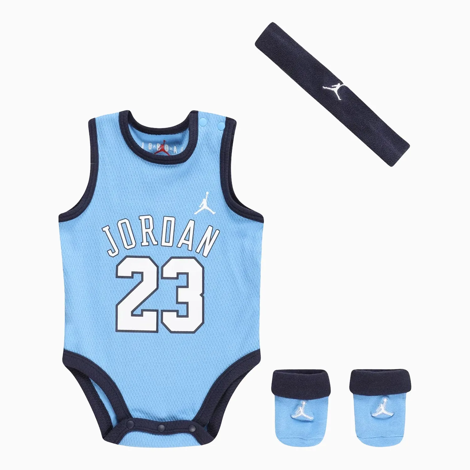 Kid's Jumpman 3-Piece Mesh Jersey Bodysuit Set Outfit