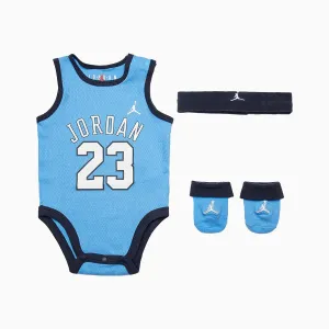 Kid's Jumpman 3-Piece Mesh Jersey Bodysuit Set Outfit