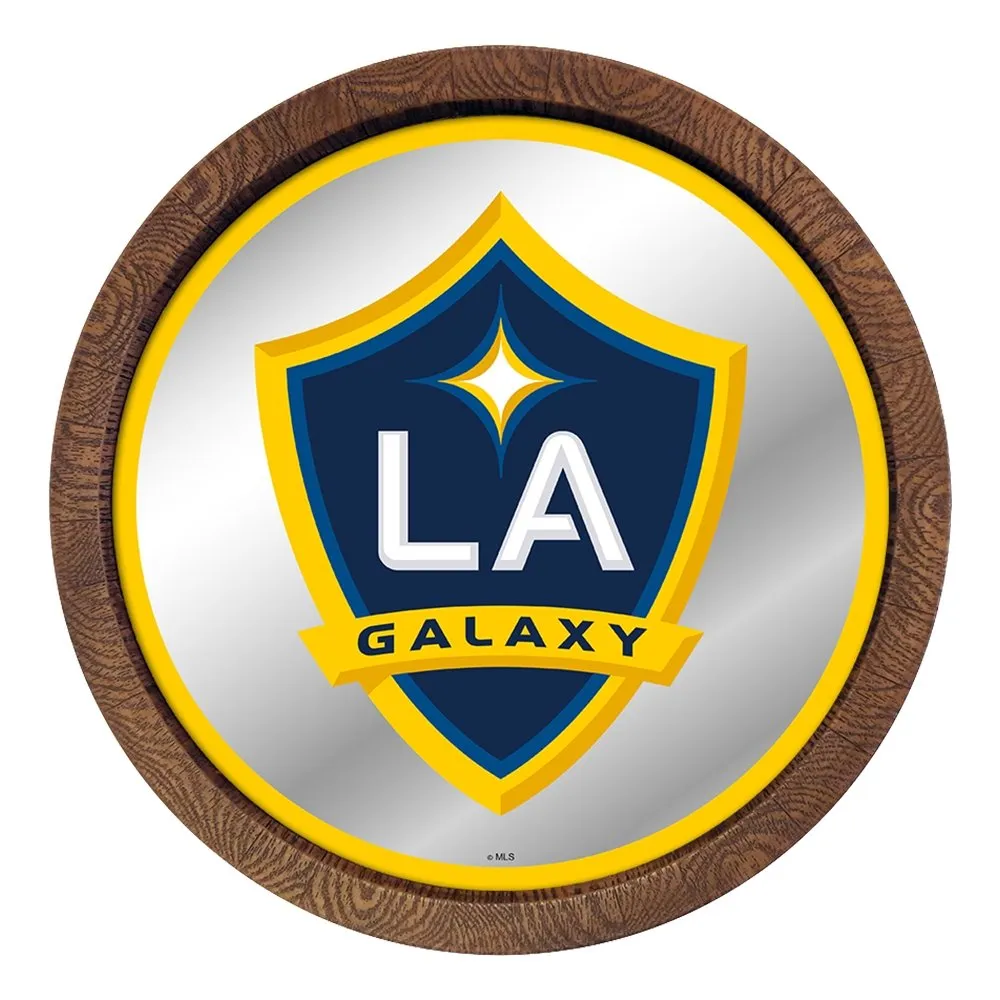 LA Galaxy: Barrel Top Framed Mirror Mirrored Wall Sign