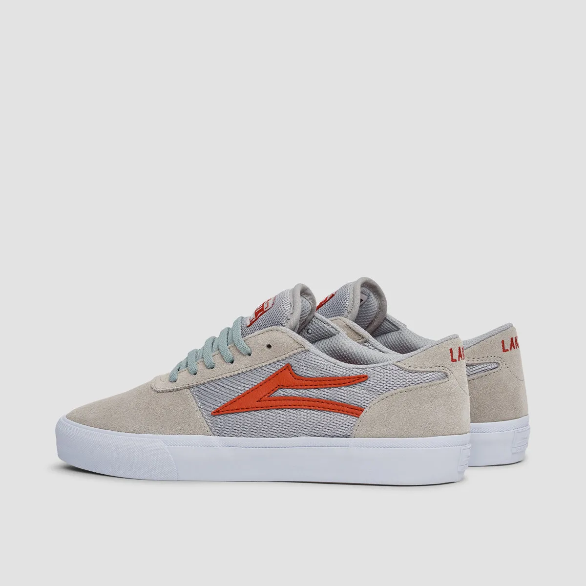 Lakai Manchester Shoes - Grey/Red Suede