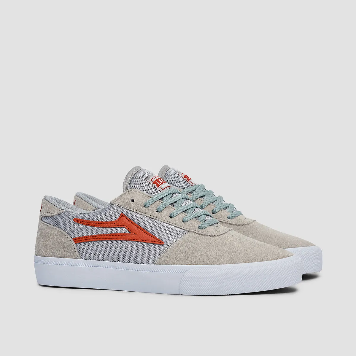 Lakai Manchester Shoes - Grey/Red Suede
