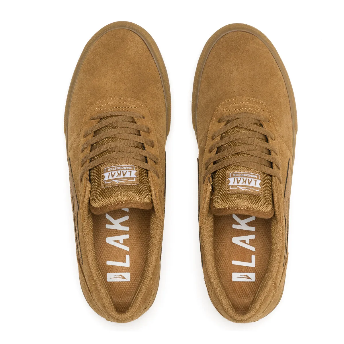 LAKAI SKATE SHOES: MANCHESTER Walnut Suede. Sizes 6