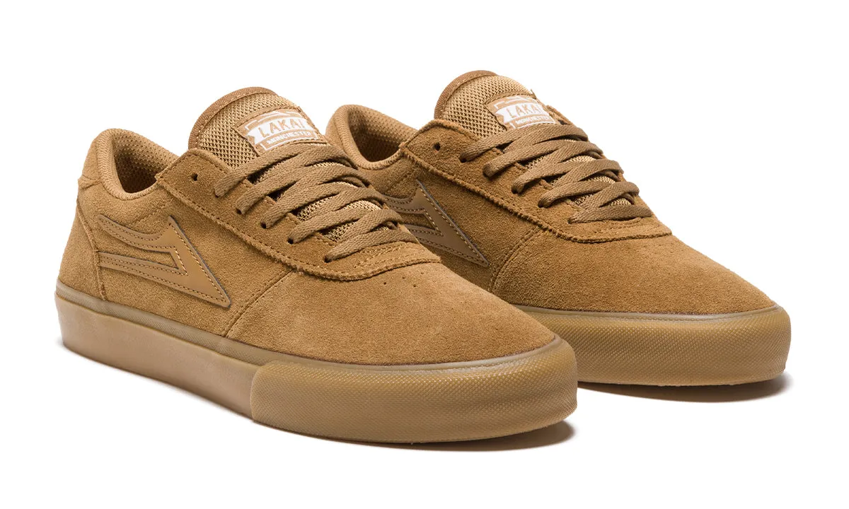 LAKAI SKATE SHOES: MANCHESTER Walnut Suede. Sizes 6