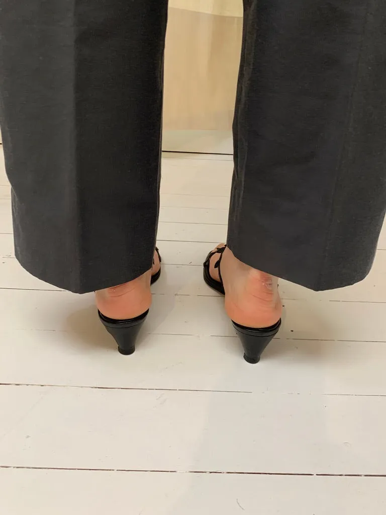 Leaf motif slip ons, 38.5