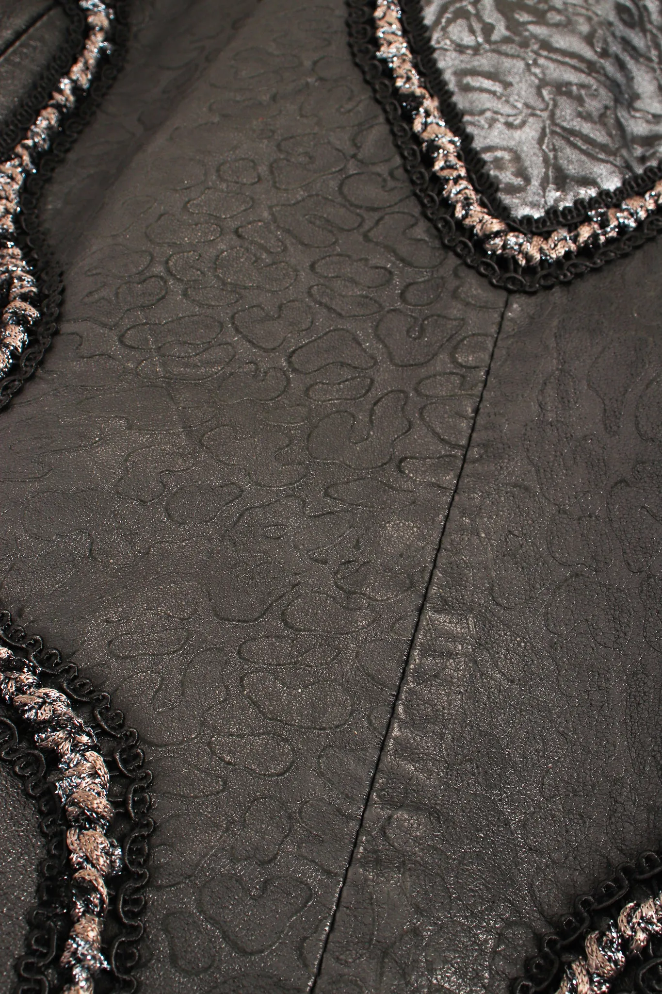 Long Leather & Fur Vest