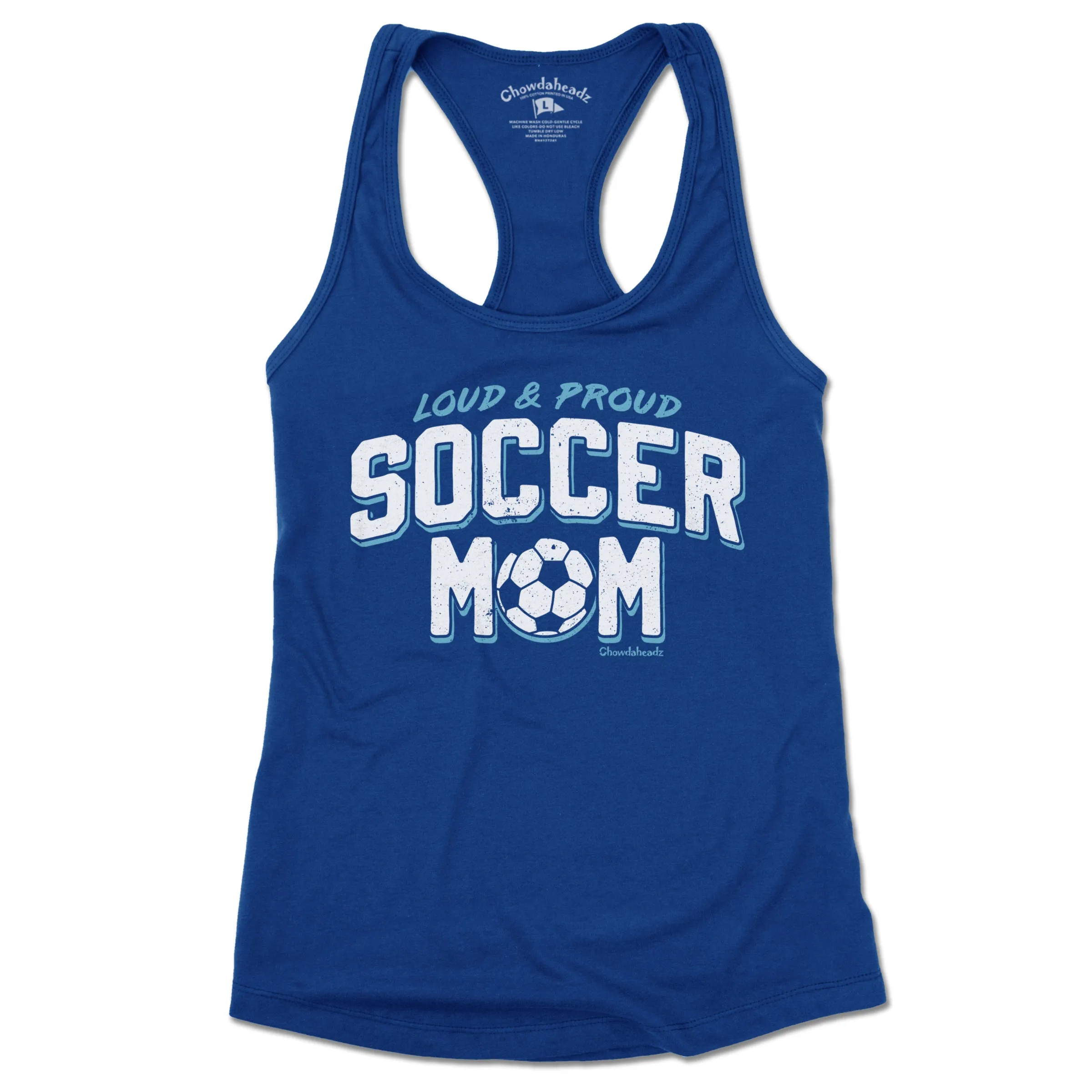 Loud & Proud Soccer Mom Ladies Tank Top