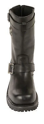 MEN'S MOTORCYCLE GENUINE LEATHER 11 INCH WATERPROOF SQUARE TOE BOOT